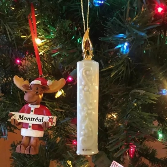 Lenox Holiday Lenox Candle Christmas Ornament With Gold Tassel Poshmark